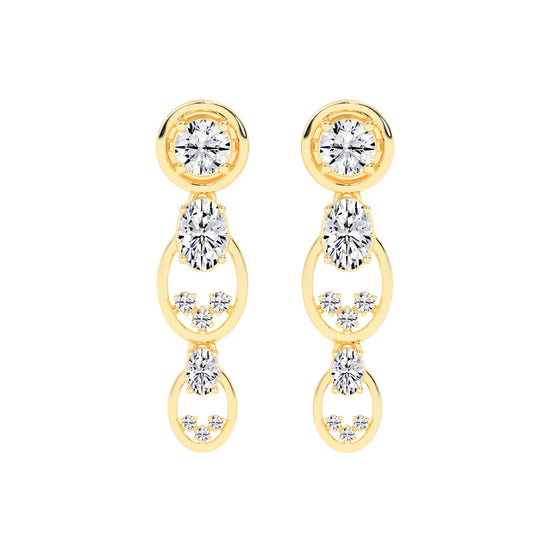 Radiant Loop Drop Earrings