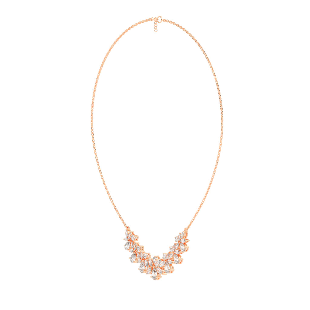 Elora Blossom Cluster Layered Necklace
