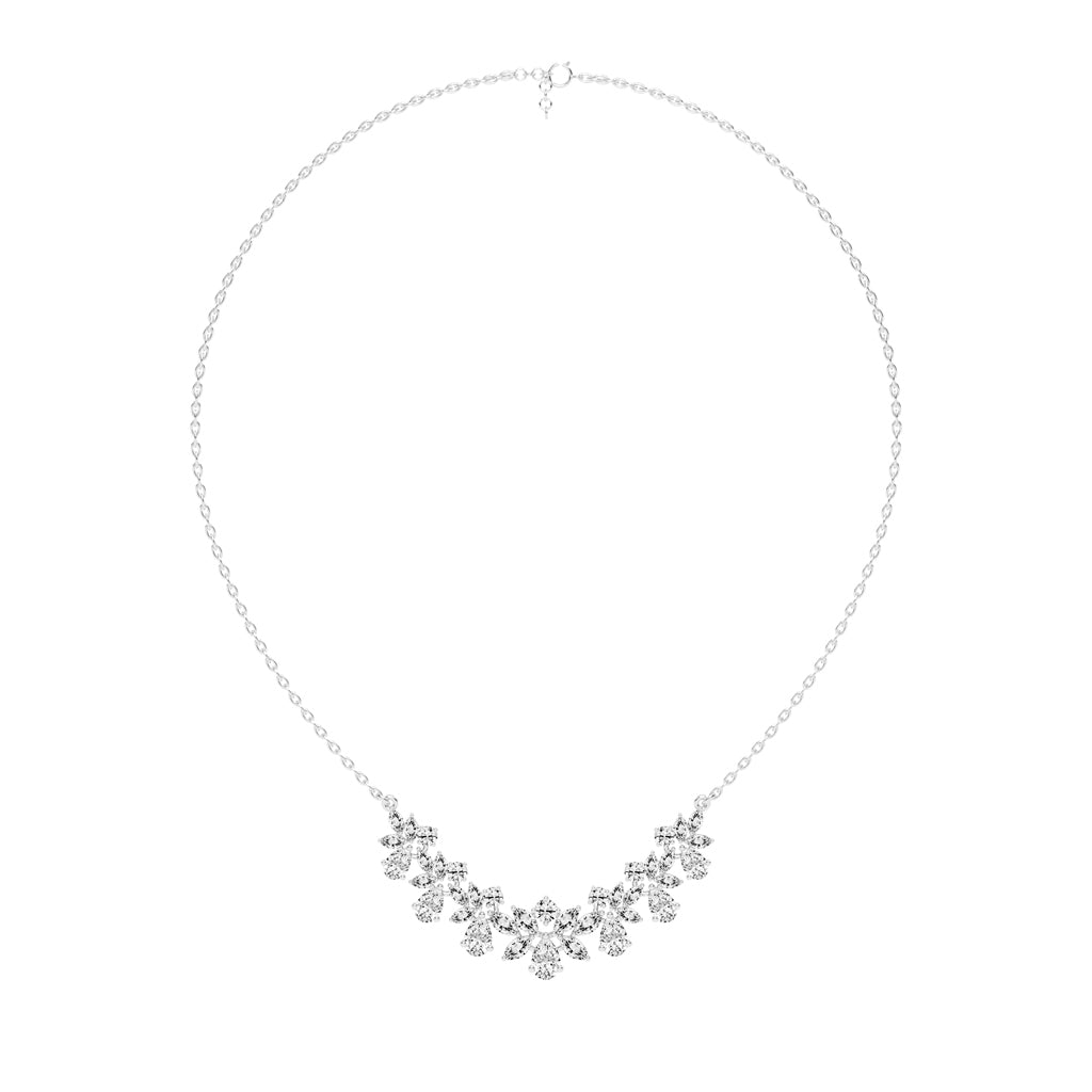 Elora Blossom Cluster Layered Necklace