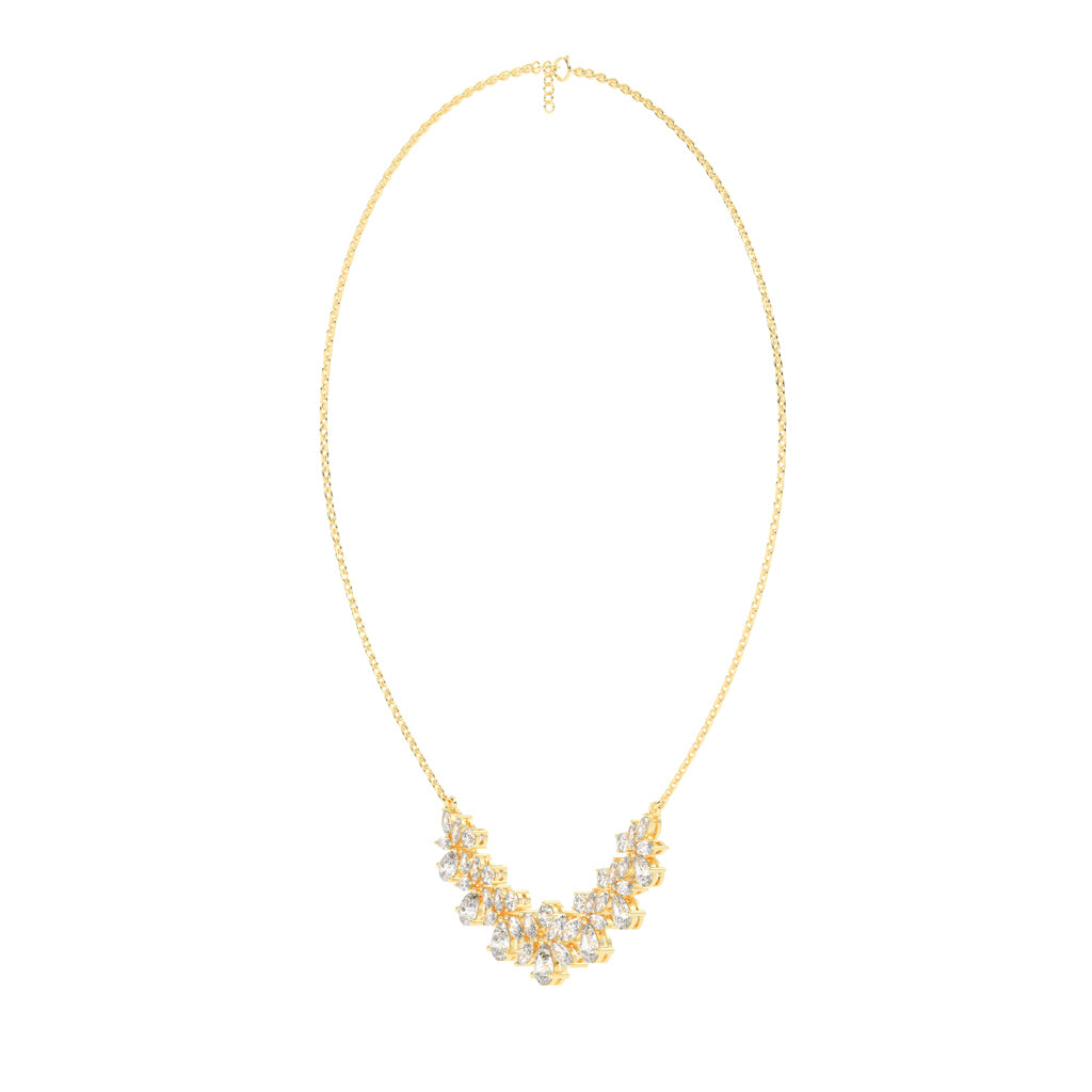 Elora Blossom Cluster Layered Necklace