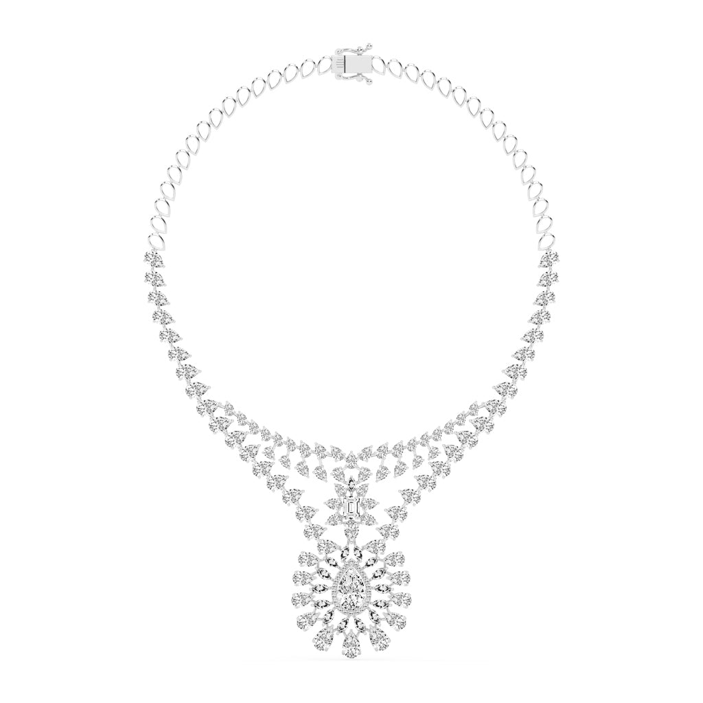 Majestic Bloom Diamond Necklace