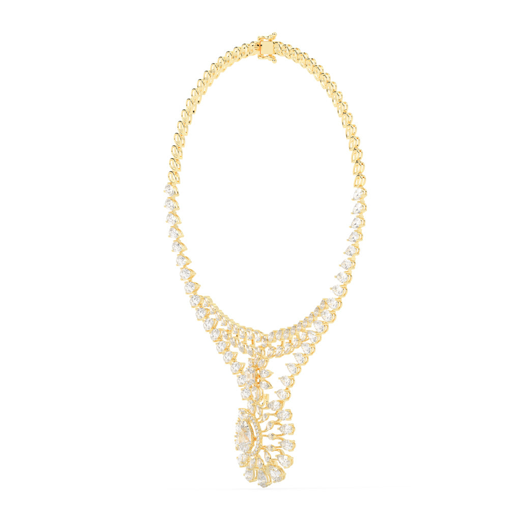 Majestic Bloom Diamond Necklace