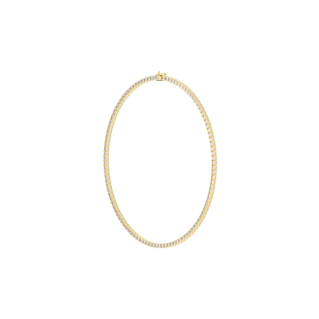 Aurelia Luxe Gold Tennis Necklace