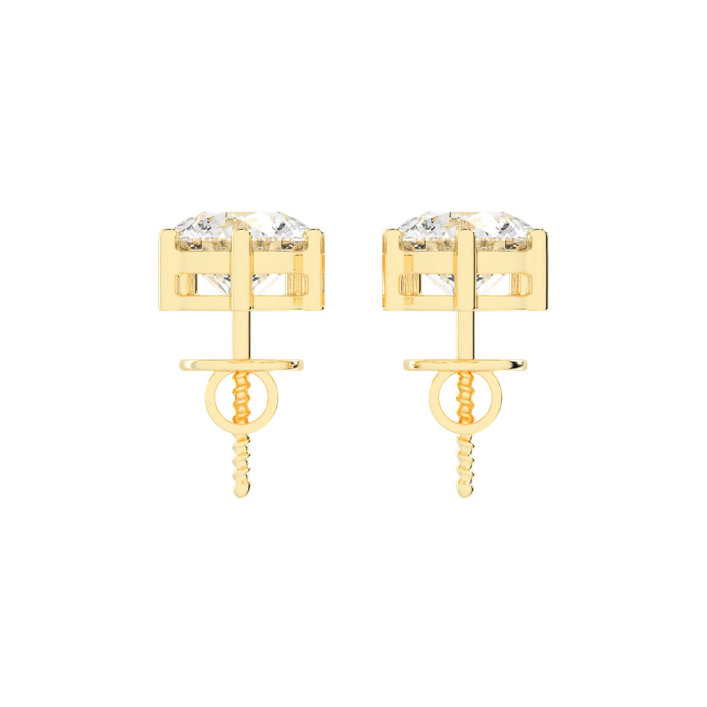 Classic Two-Stone Diamond Drop Earrings