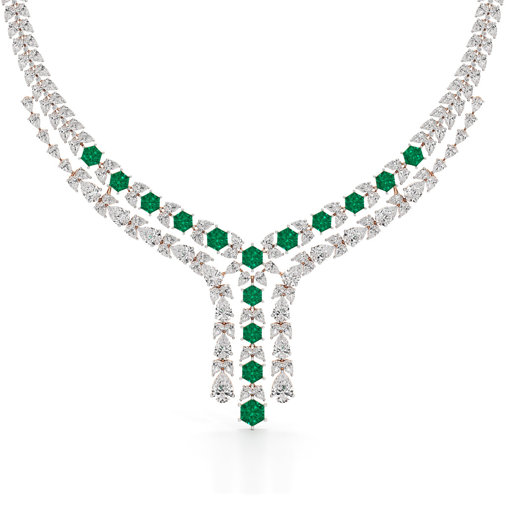 Majestic V-Shape Designer Necklace