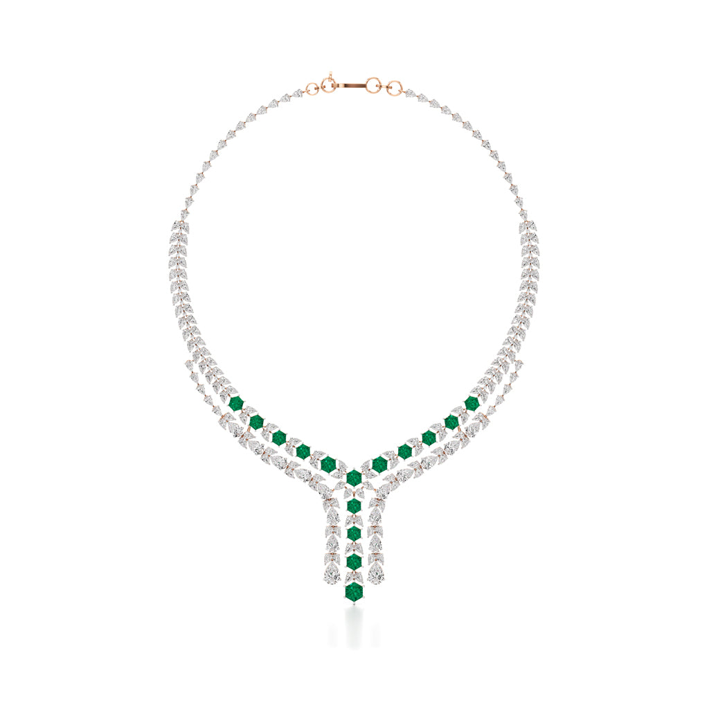 Majestic V-Shape Designer Necklace