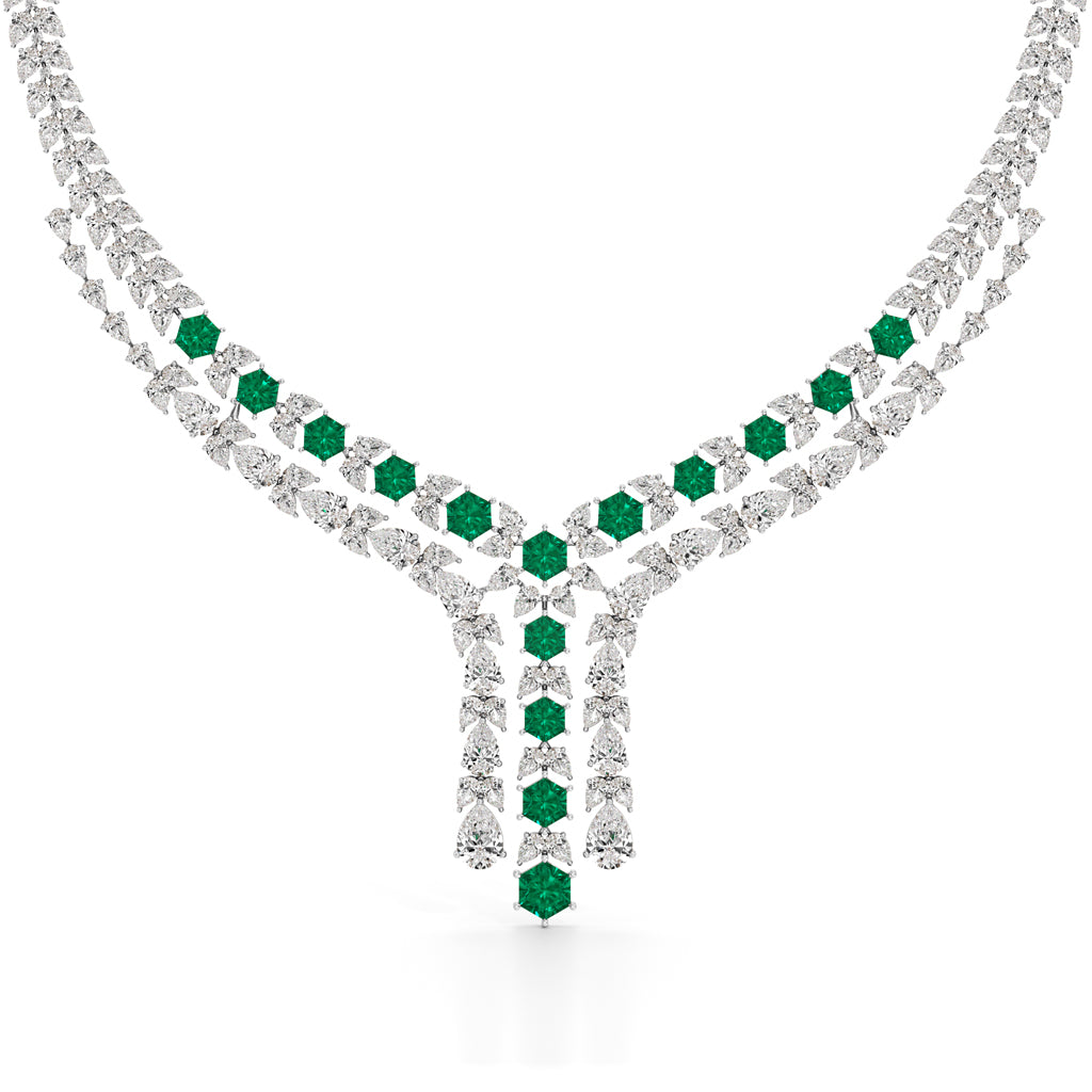 Majestic V-Shape Designer Necklace