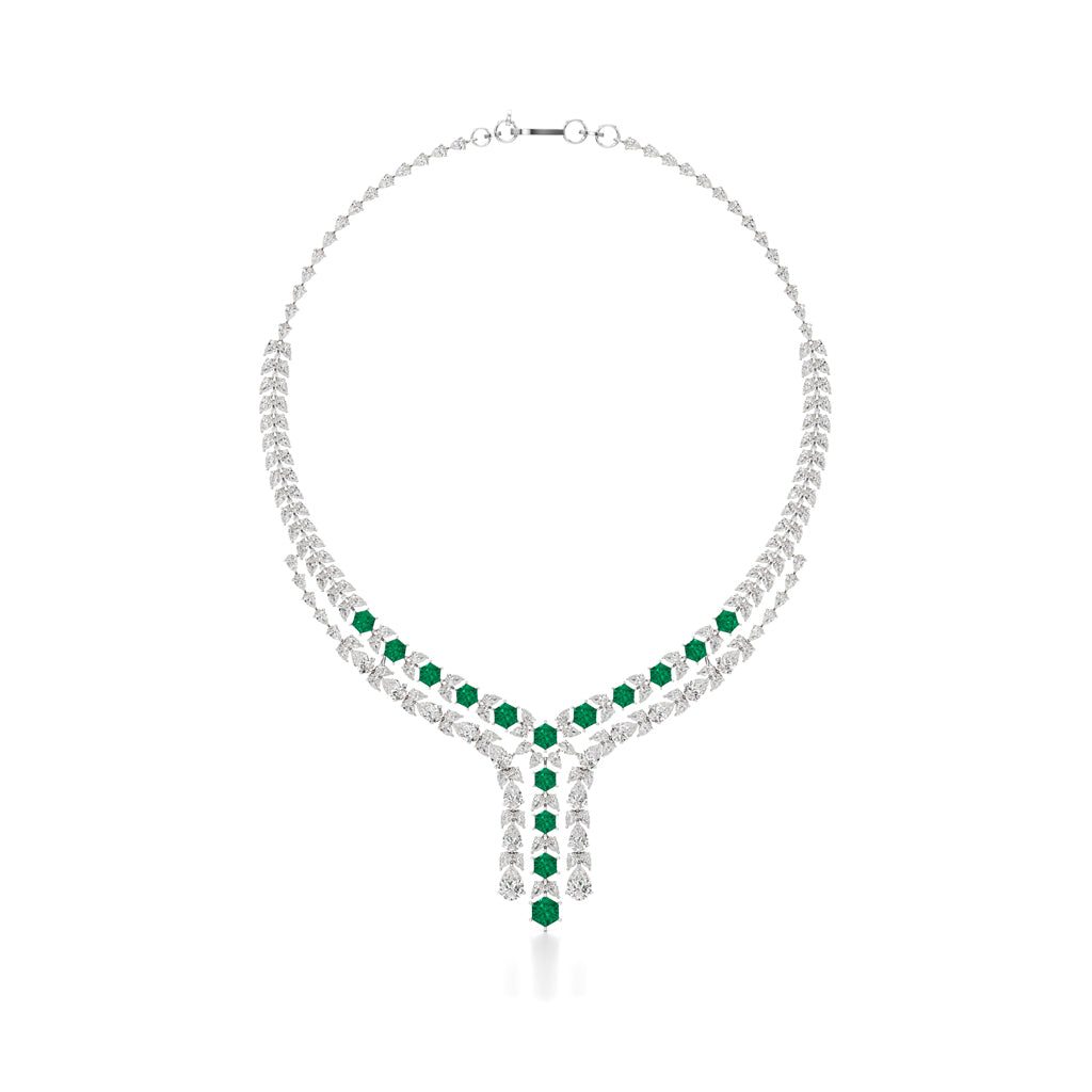 Majestic V-Shape Designer Necklace