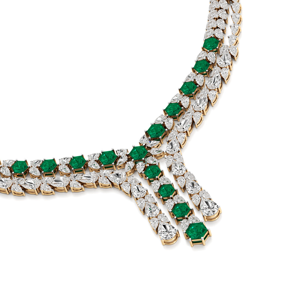 Majestic V-Shape Designer Necklace