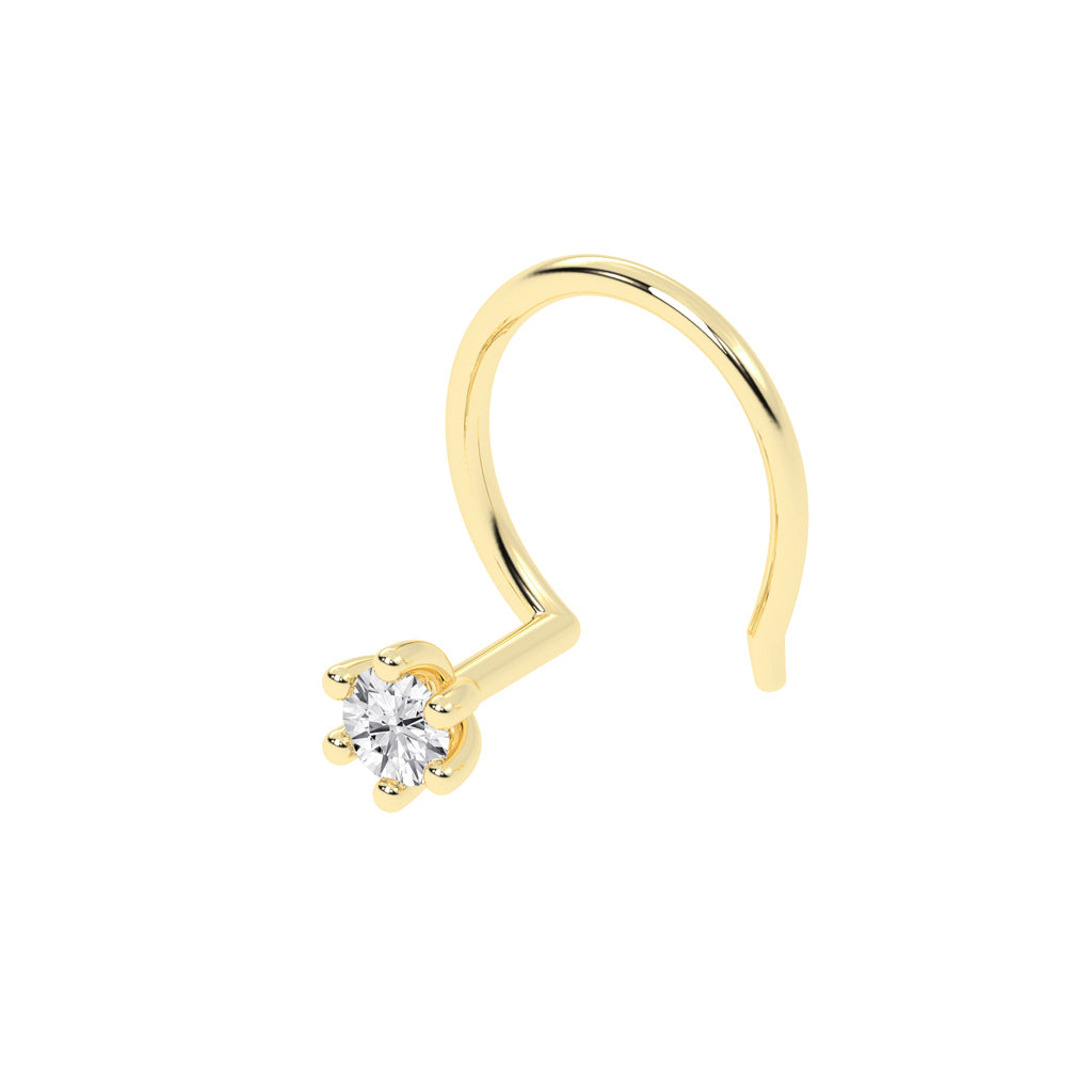 Evara Sunflare Diamond Nose Pin