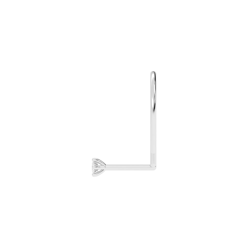 AuraFlora Diamond Nose Pin
