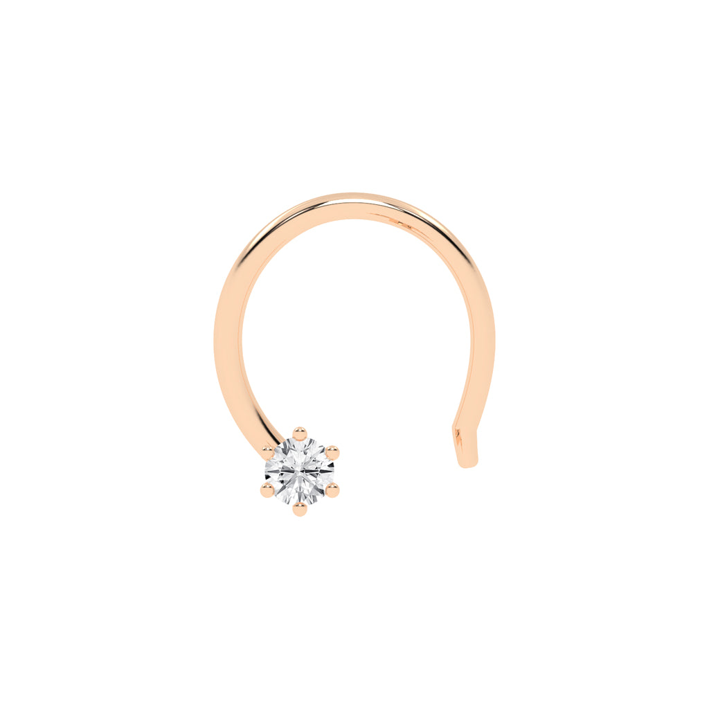 Solira Gleam Classic Diamond Nose Pin
