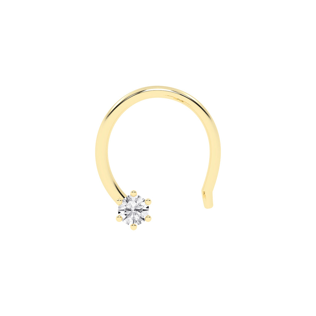 Solira Gleam Classic Diamond Nose Pin