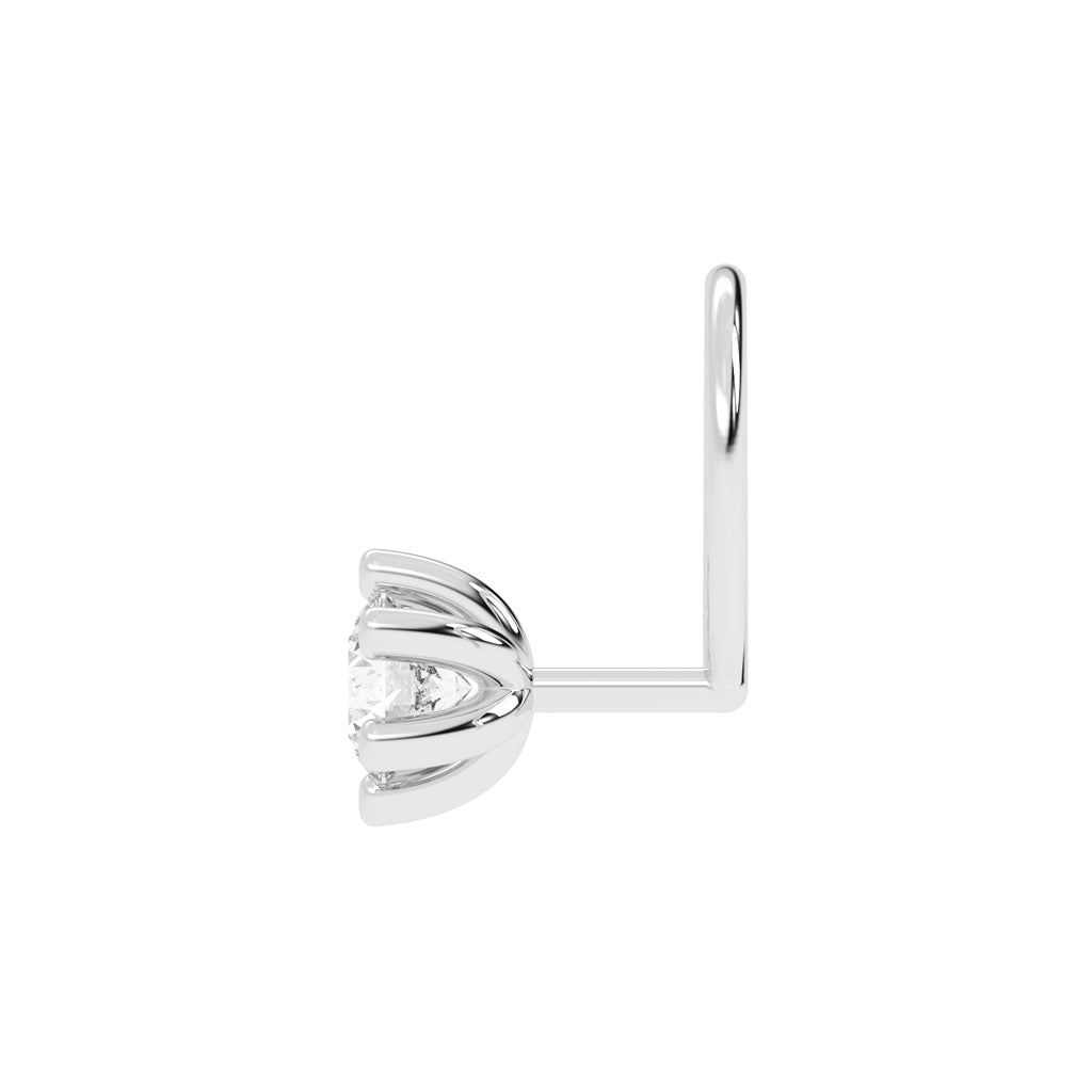 Celeste Bloom Floral Spark Diamond Nose Pin