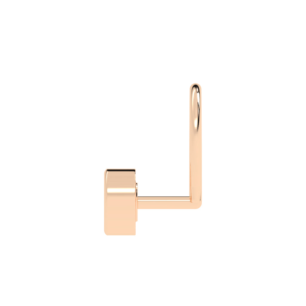 Dazzling Diamond Bezel Set Nose Pin
