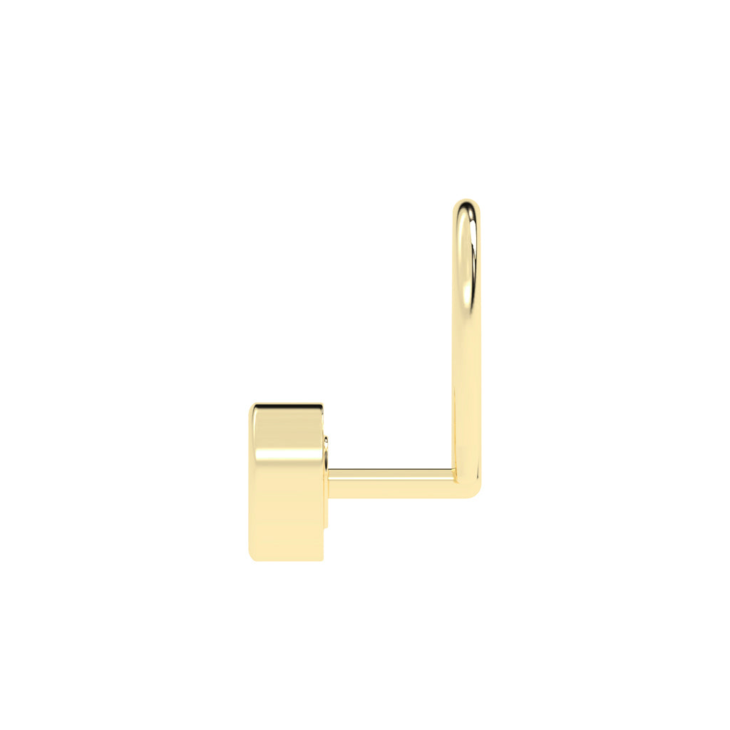 Dazzling Diamond Bezel Set Nose Pin