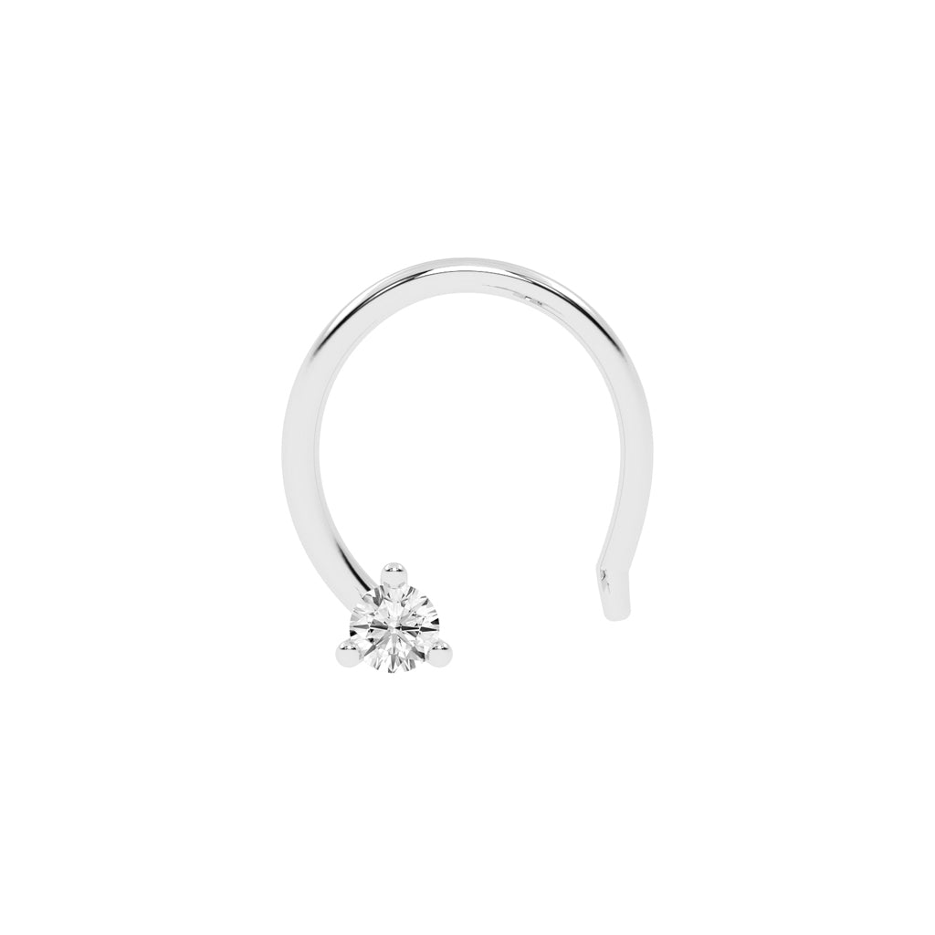 Classic Diamond Prongs Nose Ring