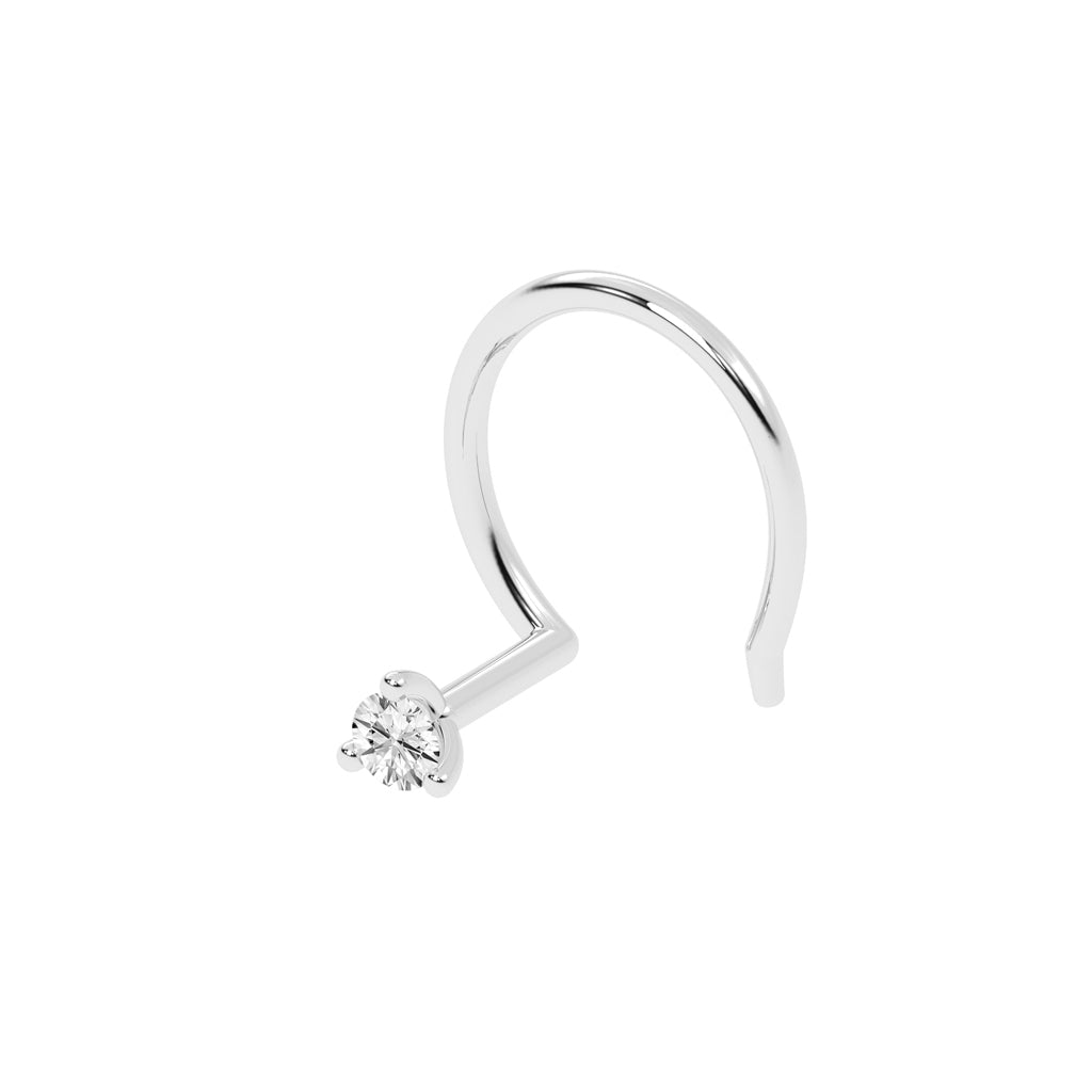 Classic Diamond Prongs Nose Ring
