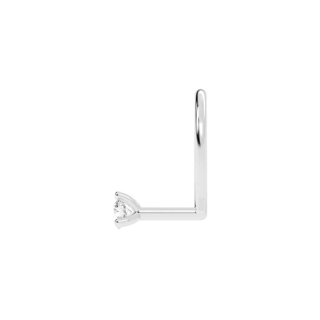 Classic Diamond Prongs Nose Ring