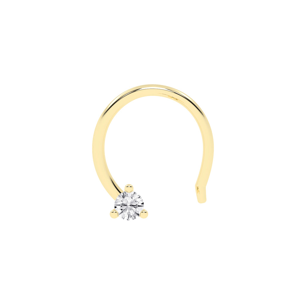 Classic Diamond Prongs Nose Ring