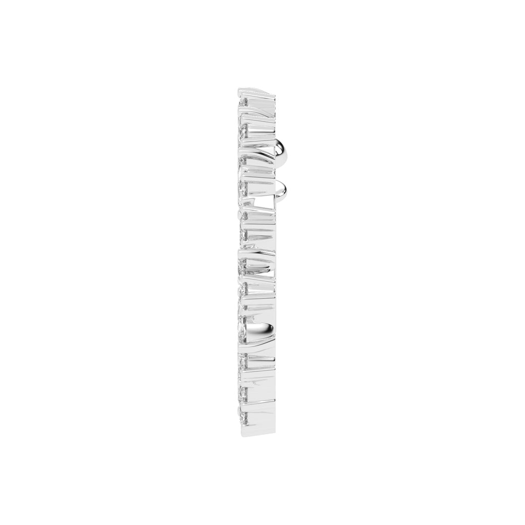 Luminous Diamond Swirl Piercing Stud Nose Pin
