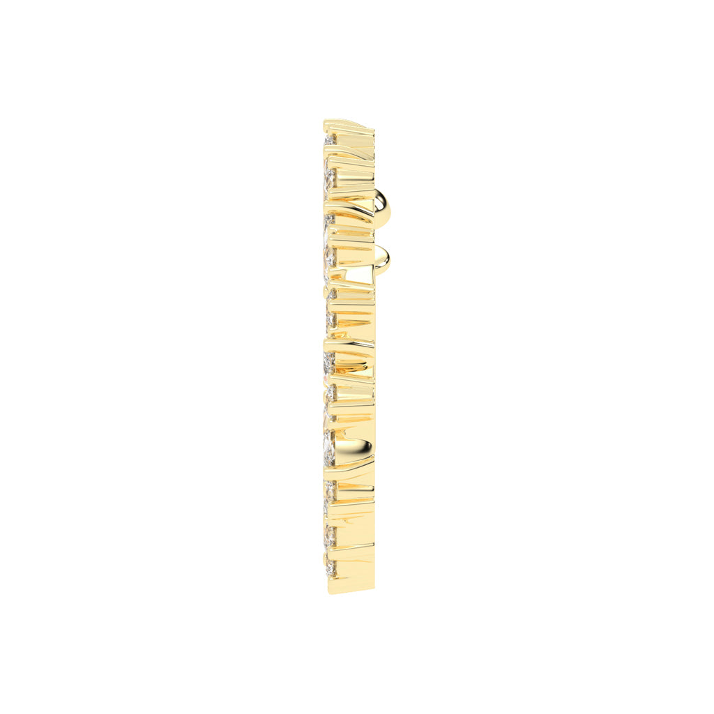 Luminous Diamond Swirl Piercing Stud Nose Pin