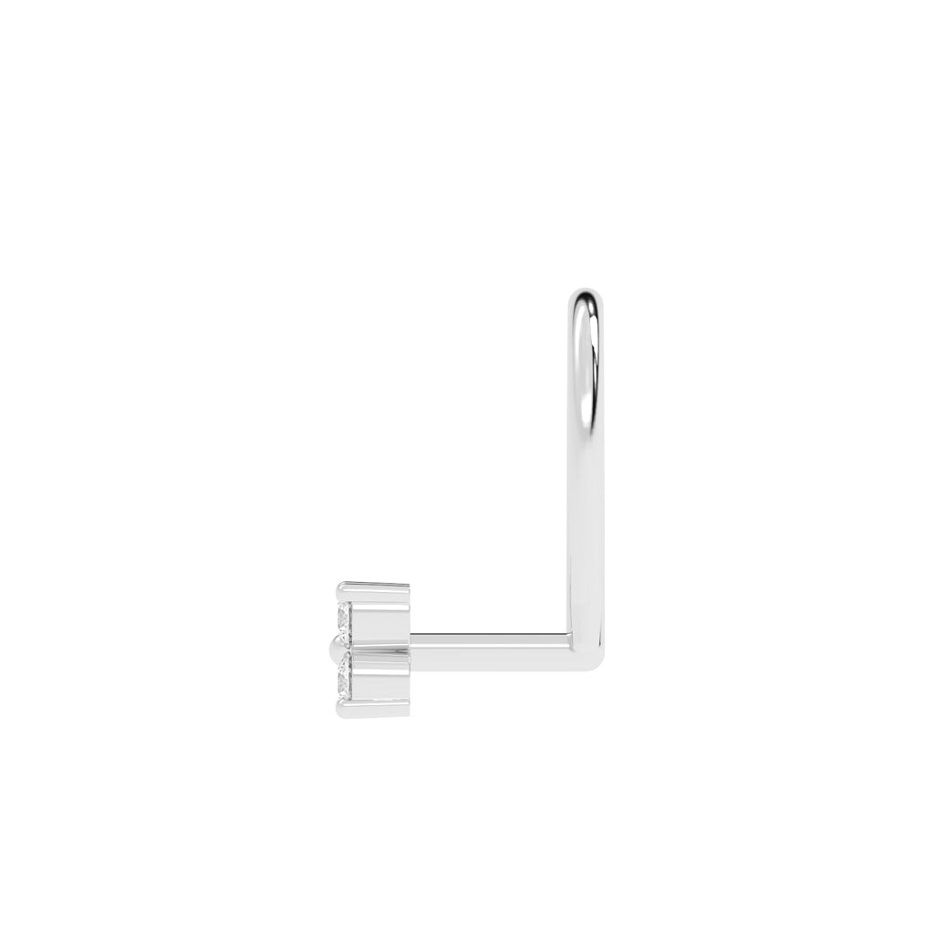 Dainty Floral Diamond Nose Pin