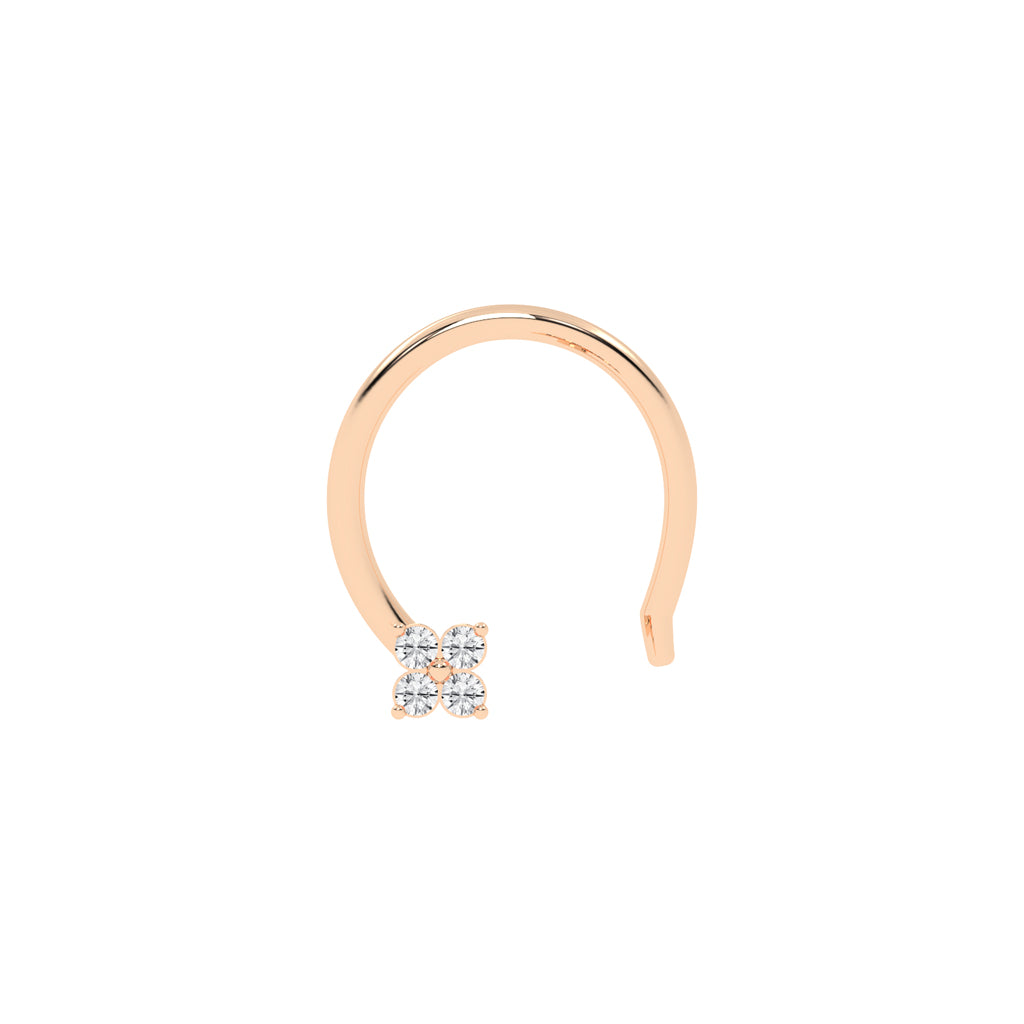 Petite Diamond Cluster Nose Ring