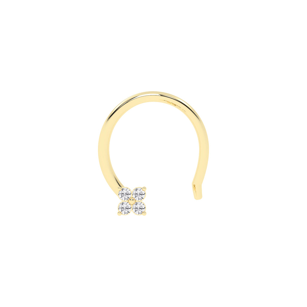 Petite Diamond Cluster Nose Ring