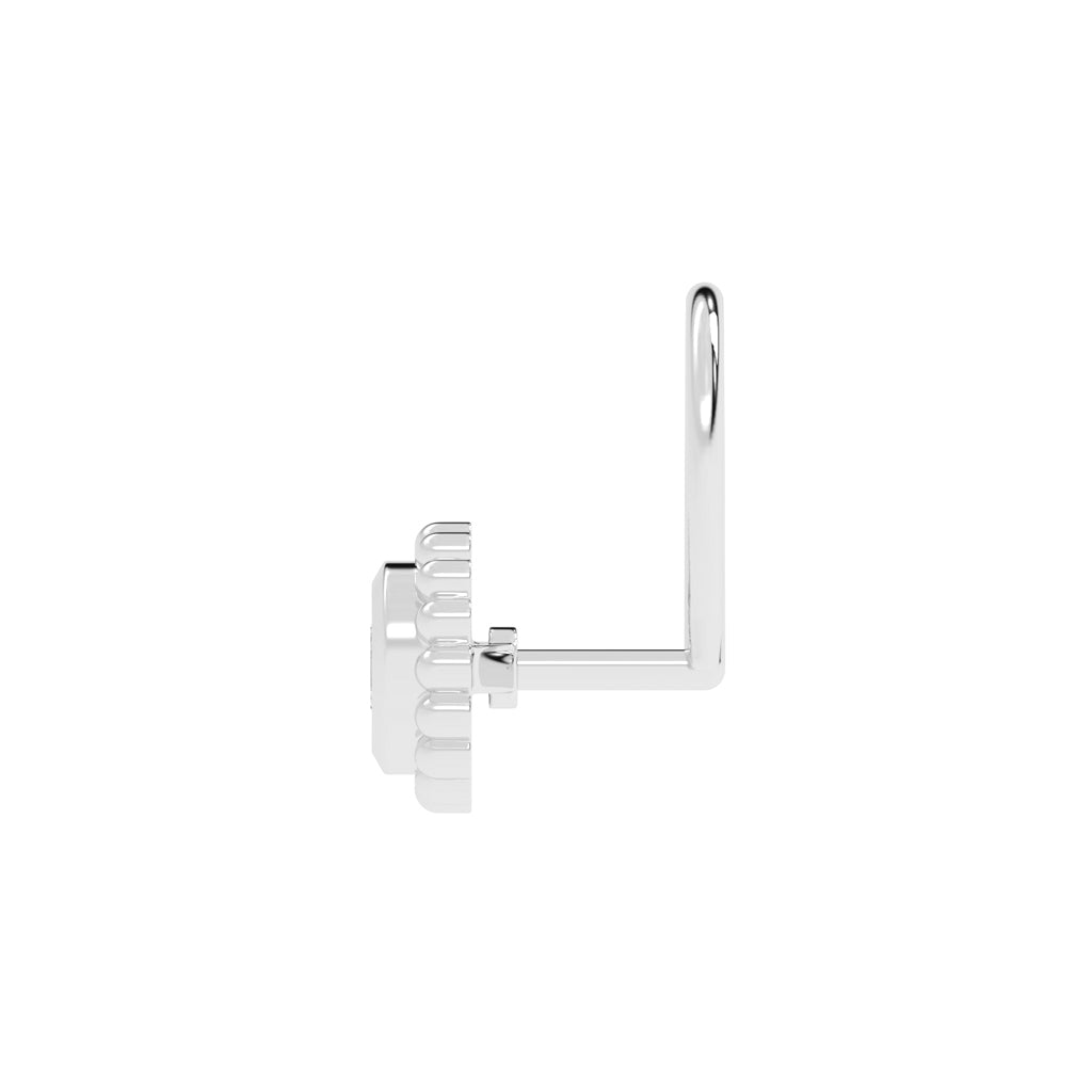 Elegant Beaded Frame Nose Pin