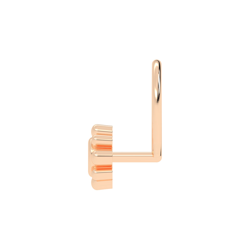 Beaded Bloom Diamond Nose Pin