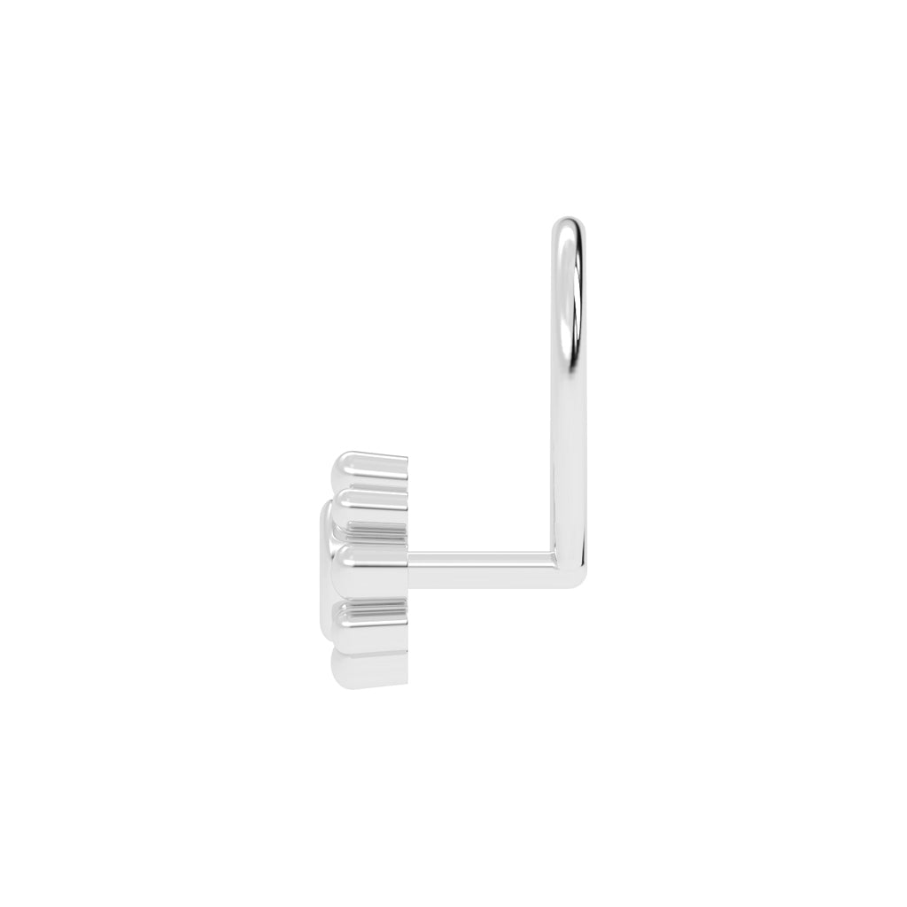 Beaded Bloom Diamond Nose Pin