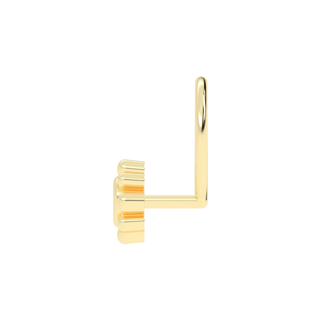 Beaded Bloom Diamond Nose Pin