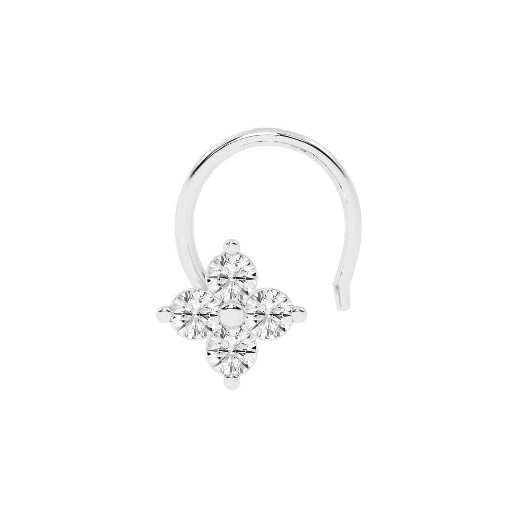 Luminous Petal Bloom Nose Pin