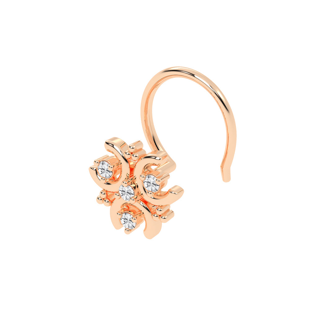 Enchanting Radiance Blossom Nose Pin