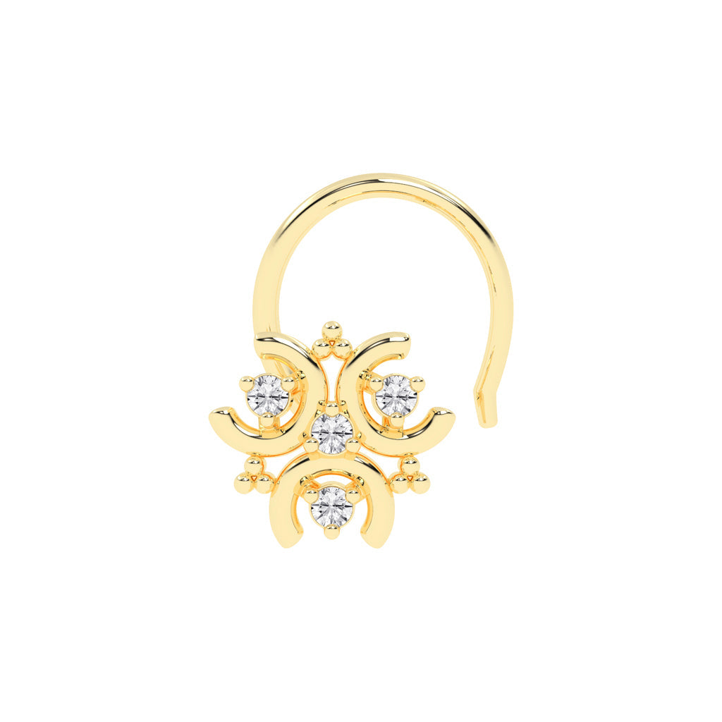 Enchanting Radiance Blossom Nose Pin