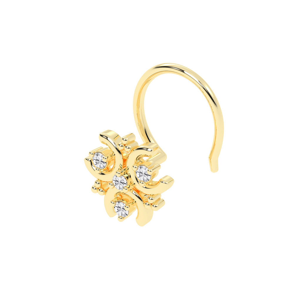 Enchanting Radiance Blossom Nose Pin