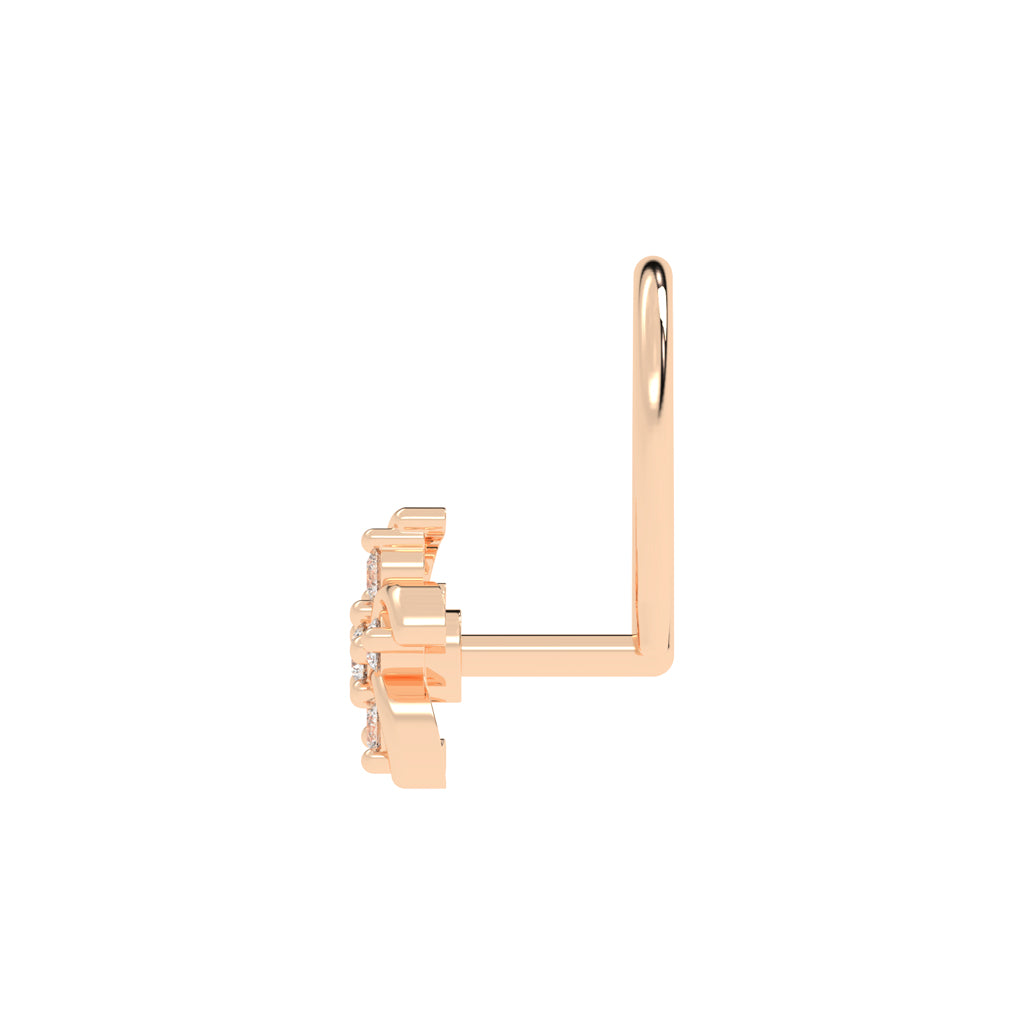 Dazzling Petal Sparkle Nose Stud