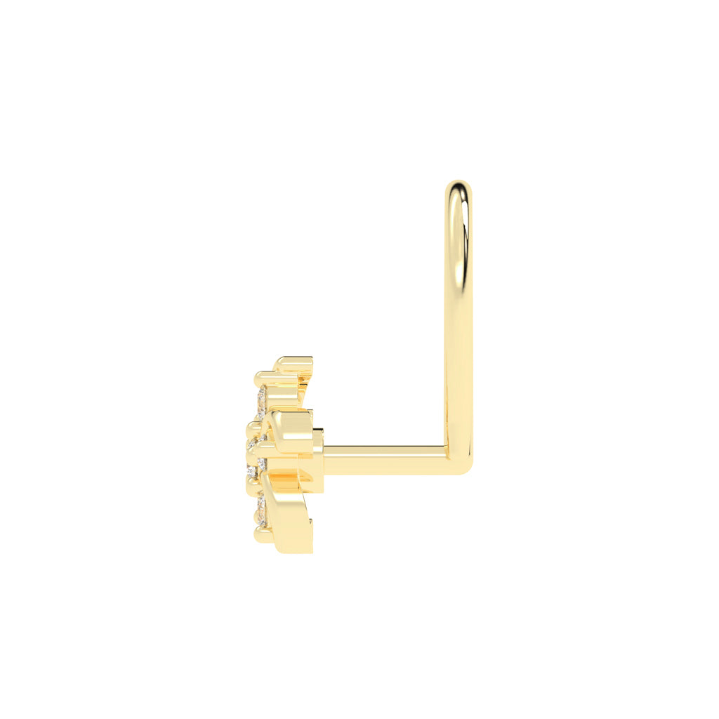 Dazzling Petal Sparkle Nose Stud