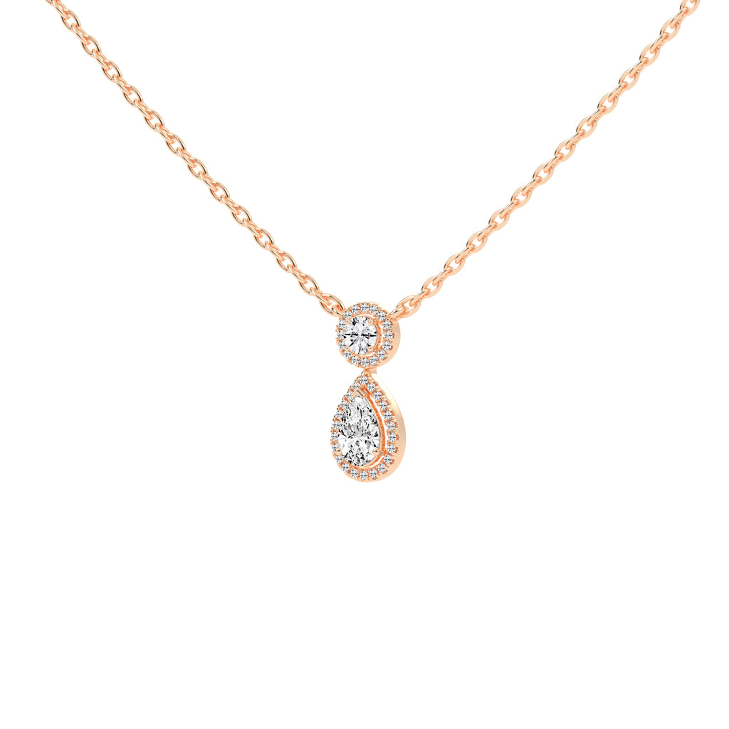 Brielle Teardrop Pear Cut Fancy Lab Diamond Pendant