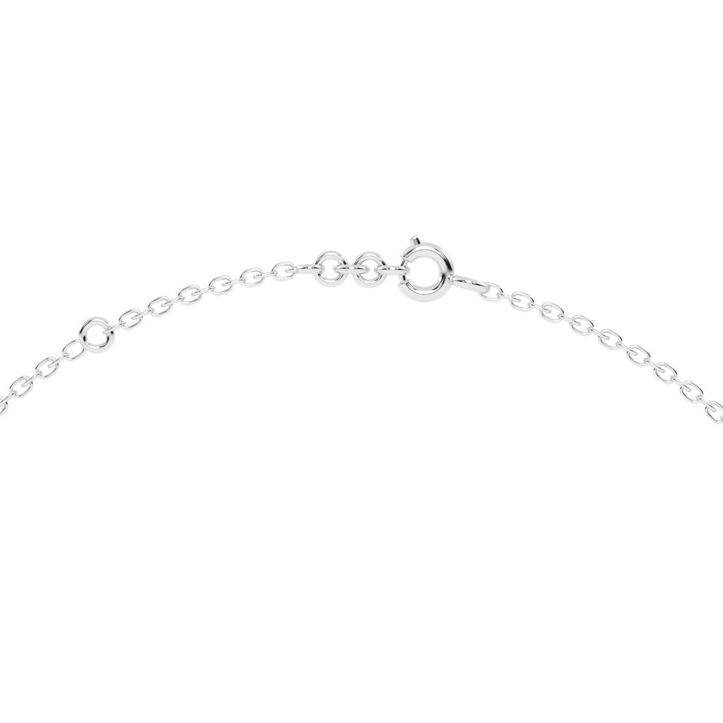 Quiesa Infinity round cut Delicate lab diamond Pendant