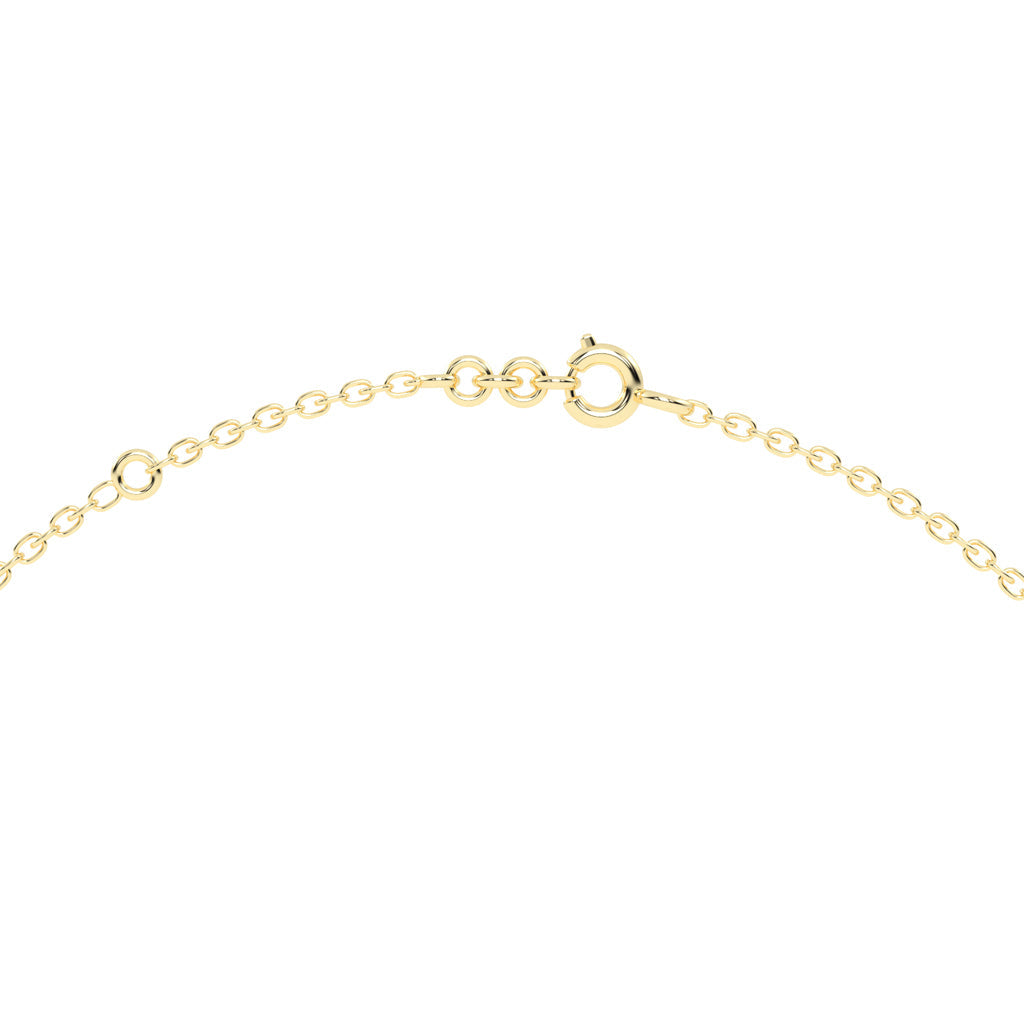 Quiesa Infinity round cut Delicate lab diamond Pendant