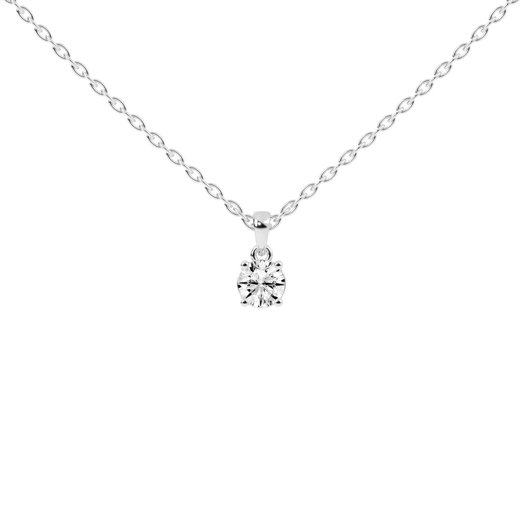 Divinity round cut solitaire lab diamond Pendant