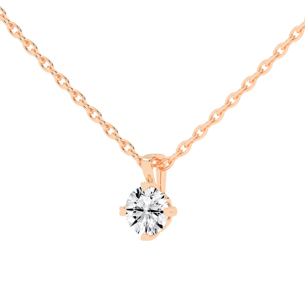 Elysian Spark – Classic Solitaire Pendant