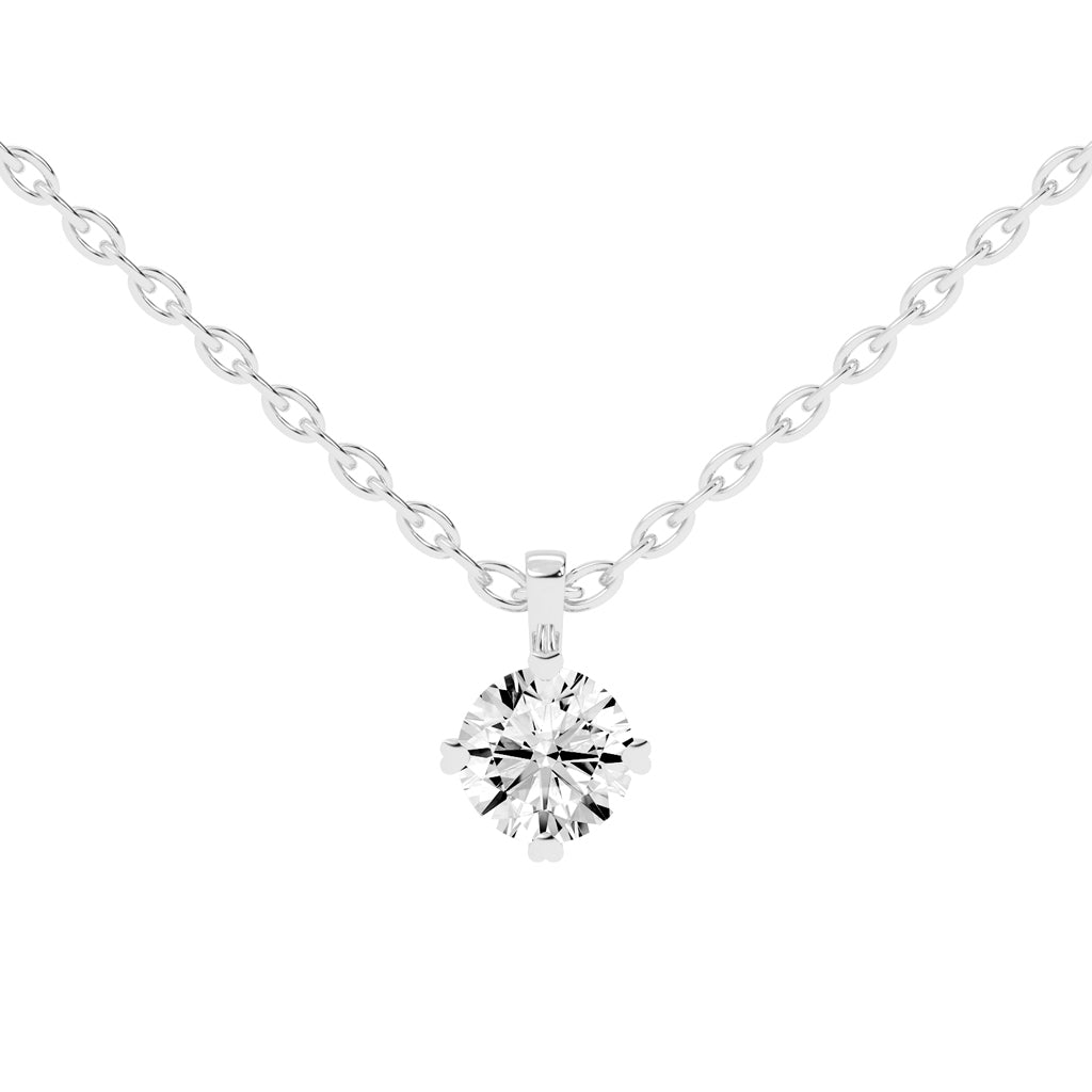 Elysian Spark – Classic Solitaire Pendant