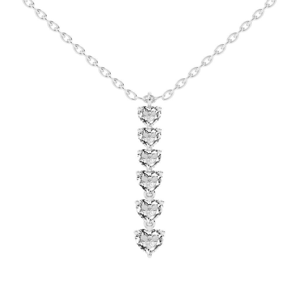 Gianna 2.25Ct Heart Cut Fancy Lab Diamond Pendant