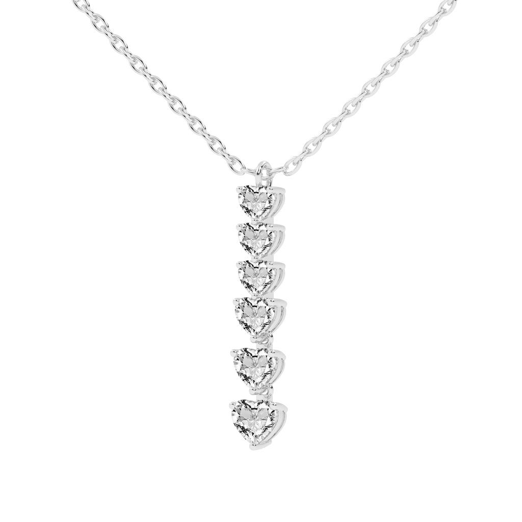 Gianna 2.25Ct Heart Cut Fancy Lab Diamond Pendant