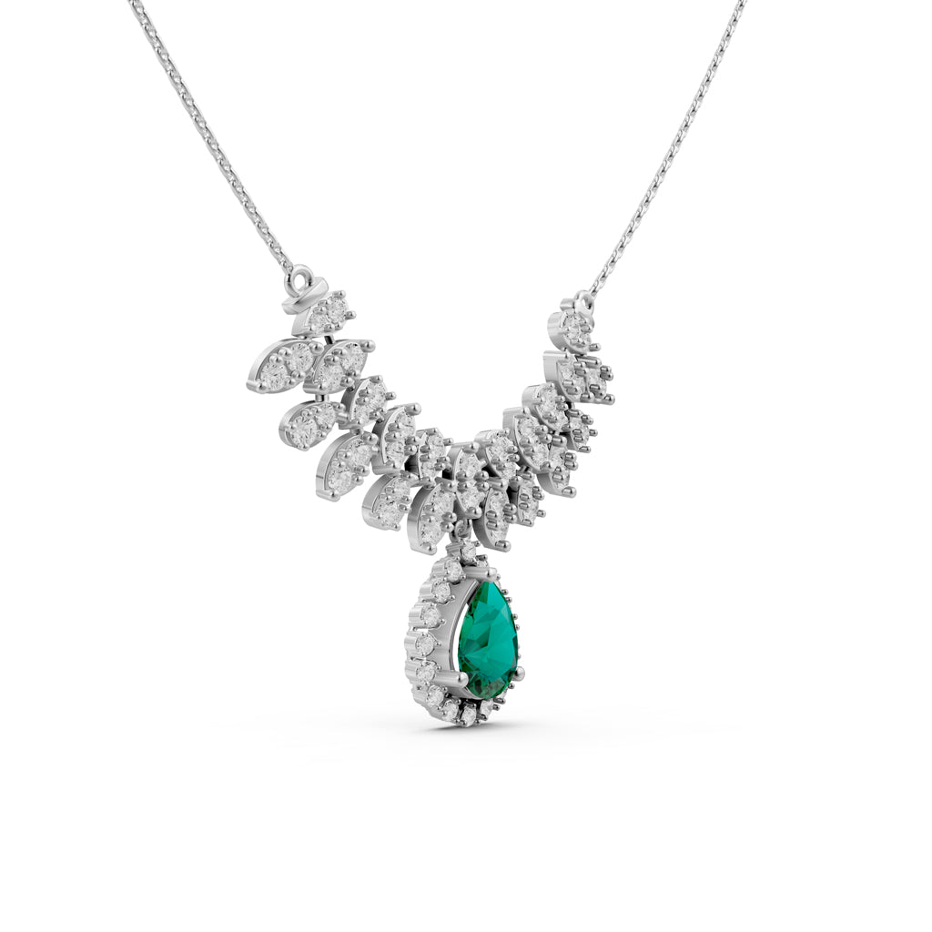 3Ct Pear Shape Fancy Mangalsutra