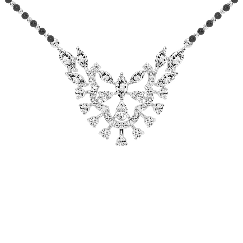 2.50Ct Marquise Shape Fancy Mangalsutra