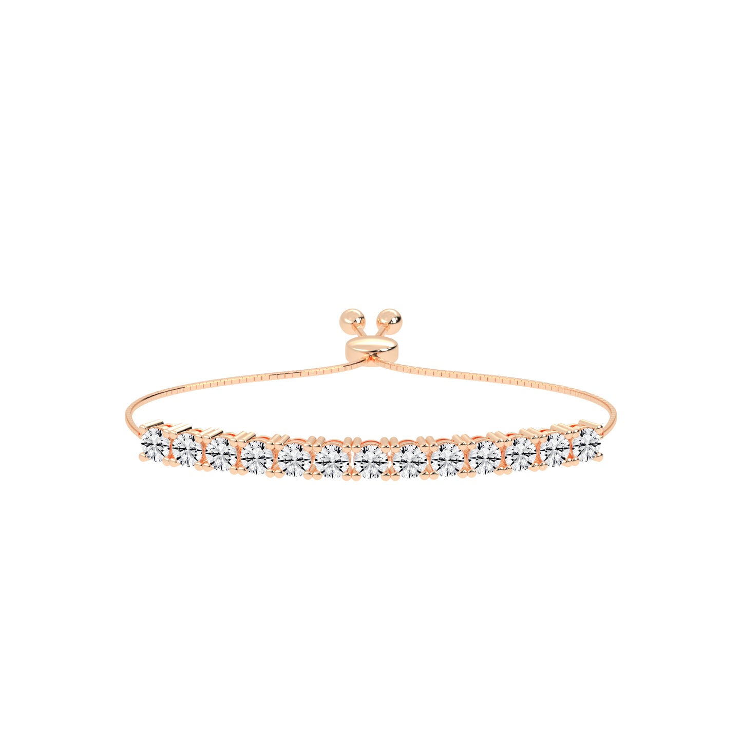 Delisora Pinched Round Cut Delicate Lab Diamond Ring